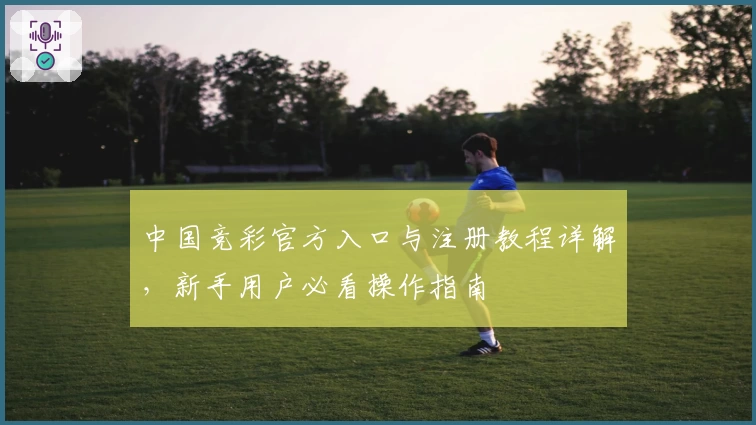 中国竞彩官方入口与注册教程详解，新手用户必看操作指南